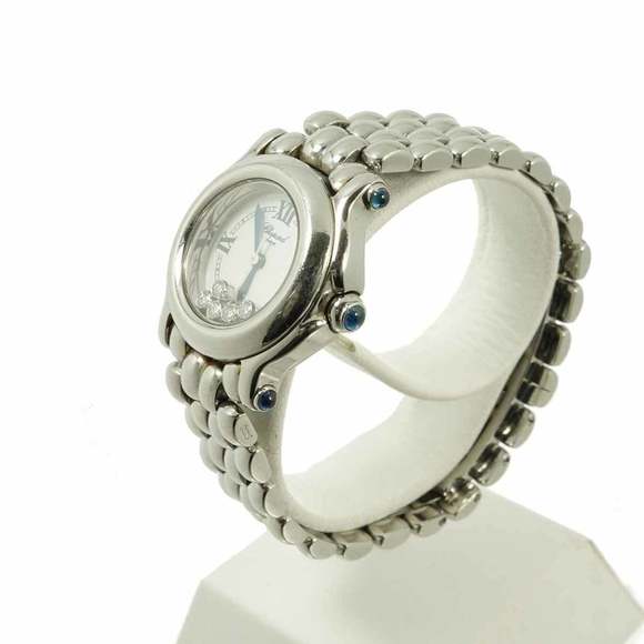 Chopard Happy Sport 27/8250 23 Women's Watch with 5 Diamonds and White Quartz... - Picture 2 of 7